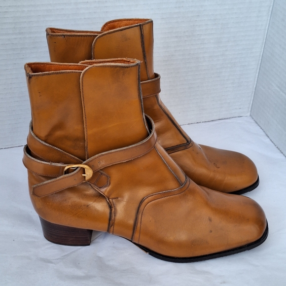 Vintage Ankle Booties Made in Italy sz 9 - Picture 2 of 13